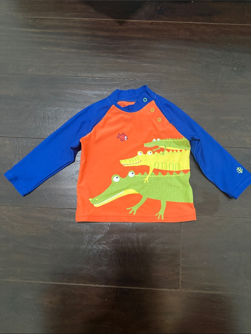 Coolibar SPF 50 swimsuit Swim RashGuard one piece Alligator